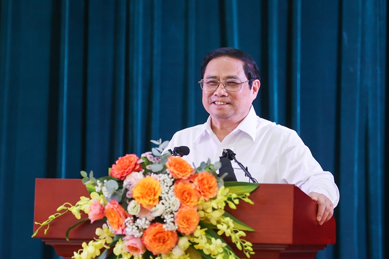 Thủ tướng Phạm Minh Chính phát biểu tại buổi làm việc 