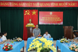 Thượng tướng Bế Xuân Trường thăm và làm việc tại Hội CCB tỉnh Quảng Nam