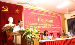 Đoàn Đại biểu Quốc hội thành phố Hà Nội tiếp xúc cử tri trước Kỳ họp thứ 6 Quốc hội khóa XV