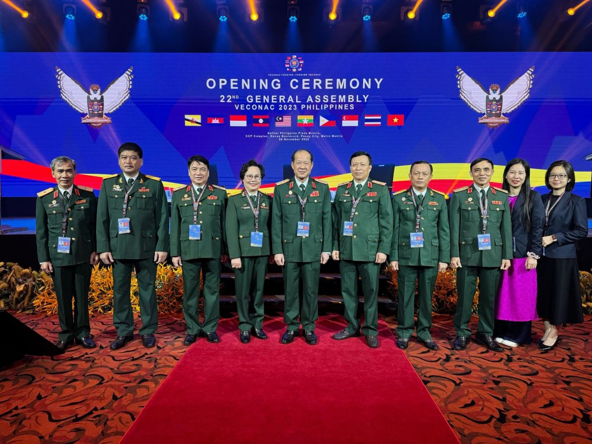 Đoàn đại biểu Hội Cựu Chiến binh Việt Nam dự Đại hội VECONAC-22.
