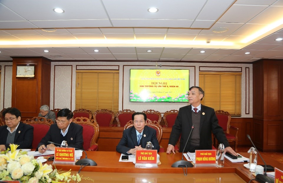 Thượng tướng Phạm Hồng Hương phát biểu tại Hội nghị.