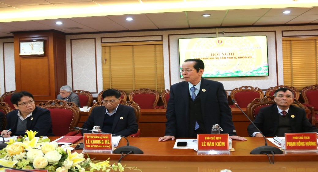 AHLĐ Lê Văn Kiểm, Phó Chủ tịch Hội CCB Việt Nam, Chủ tịch Hiệp hội DNDN CCB Việt Nam