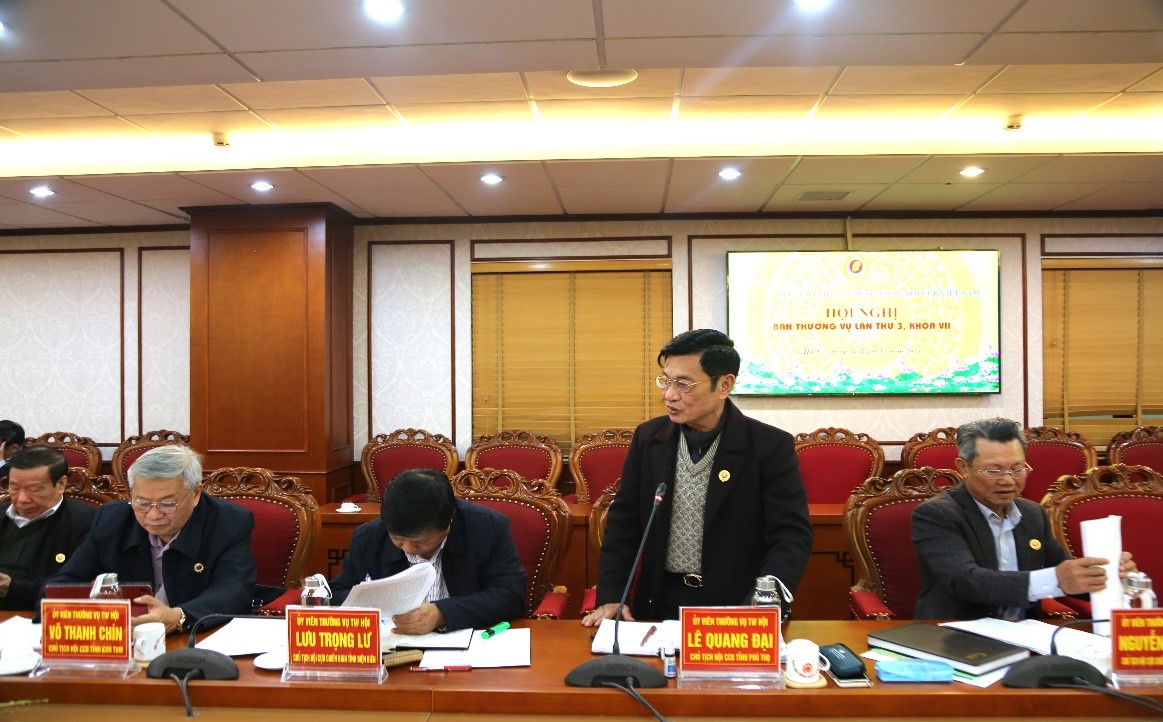 Đồng chí Lê Quang Đại, Uỷ viên BTV, Chủ tịch Hội CCB tỉnh Phú Thọ