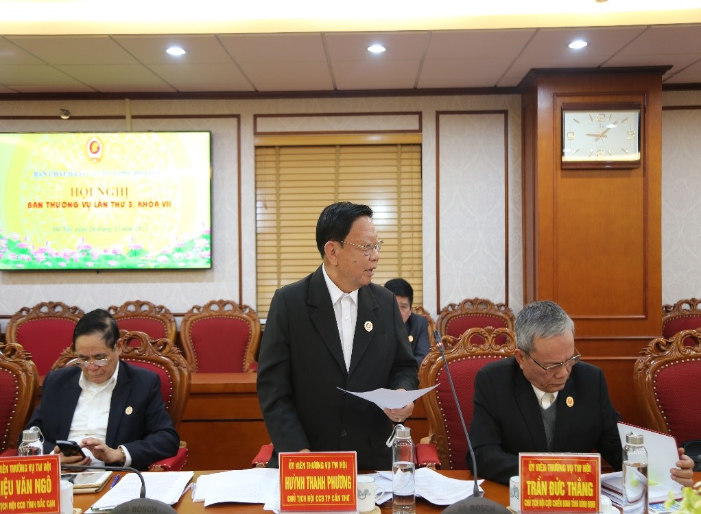 Đồng chí Huỳnh Thanh Phương, Uỷ viên BTV, Chủ tịch Hội CCB thành phố Cần Thơ