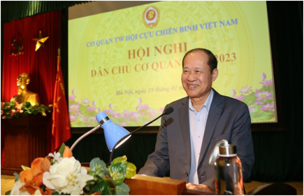 Nhiệm vụ trọng tâm thực hiện quy chế dân chủ ở cơ sở của cơ quan trung ương Hội CCB Việt Nam năm 2024