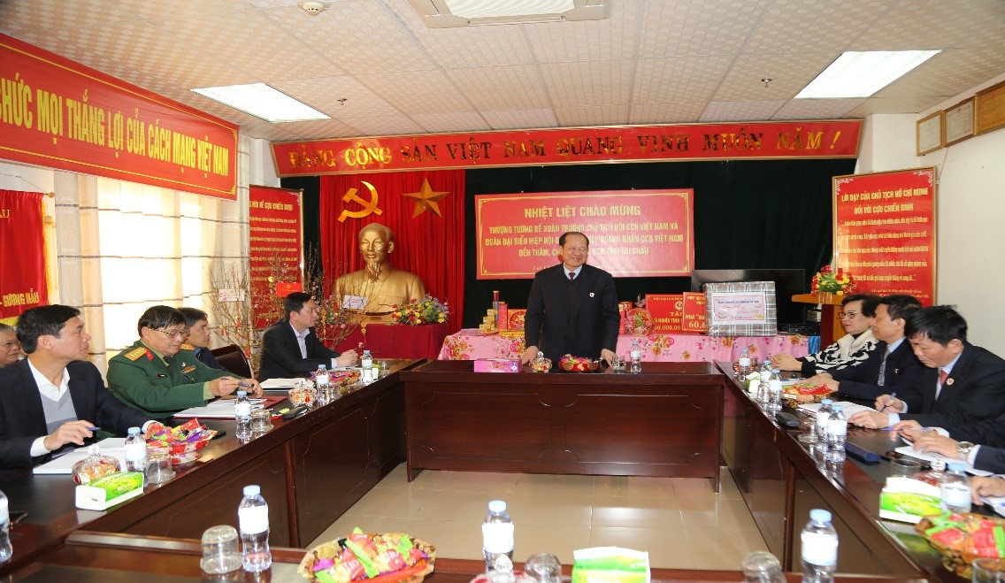 Đoàn Công tác Thăm và chúc Tết Hội CCB tỉnh Lai Châu