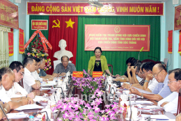 Đoàn công tác Trung ương Hội Cựu chiến binh Việt Nam làm việc tại tỉnh Sóc Trăng