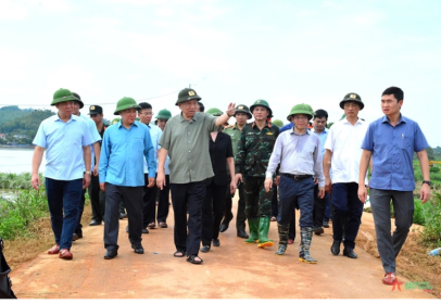 Tổng Bí thư, Chủ tịch nước Tô Lâm kiểm tra công tác phòng, chống lụt bão ở tỉnh Tuyên Quang và Phú Thọ