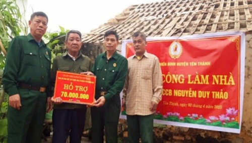 Hội CCB tỉnh Nghệ An chung tay xóa nhà tạm, nhà dột nát