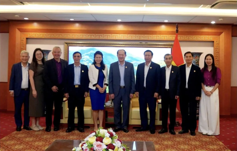 Thượng tướng Bế Xuân Trường hội đàm Giám đốc Truyền thông Quỹ Temasek Singapore