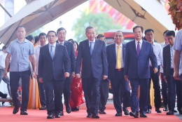 Tổng Bí thư và Thủ tướng dự Lễ khánh thành, khởi công các dự án, công trình chào mừng 80 năm Quốc khánh