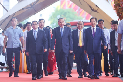 Tổng Bí thư và Thủ tướng dự Lễ khánh thành, khởi công các dự án, công trình chào mừng 80 năm Quốc khánh
