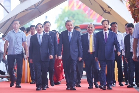 Tổng Bí thư và Thủ tướng dự Lễ khánh thành, khởi công các dự án, công trình chào mừng 80 năm Quốc khánh